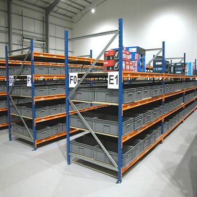 Système de stockage à longue portée, étagère à palettes en acier à haute résistance.