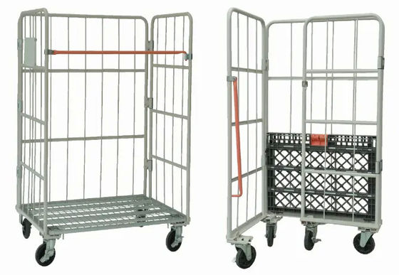 Cage de stockage galvanisée soudée dans un entrepôt industriel