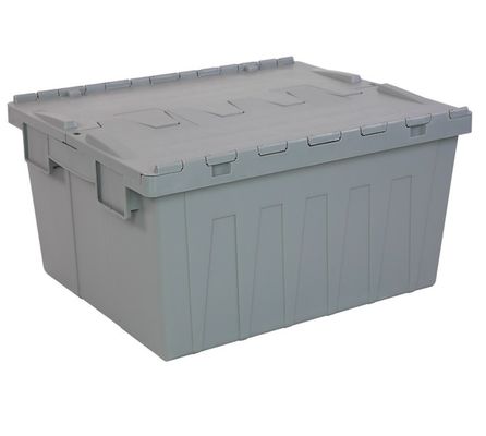 Cages de stockage en plastique avec couvercle, empilable, instable pour entrepôt