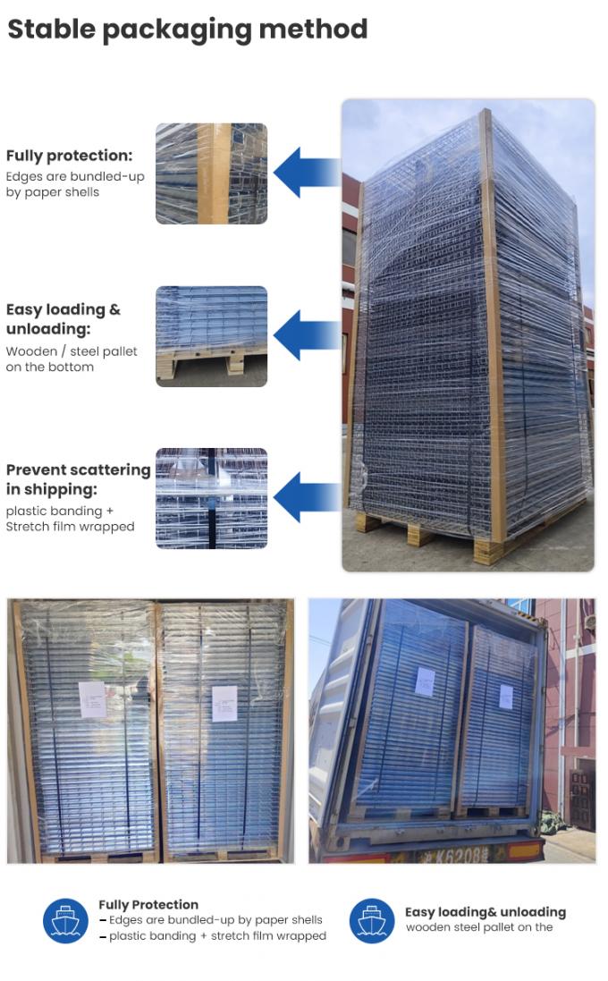 Décoration en treillis métalliques galvanisés soudés OEM pour les rayonnages de palettes d'entrepôt 3