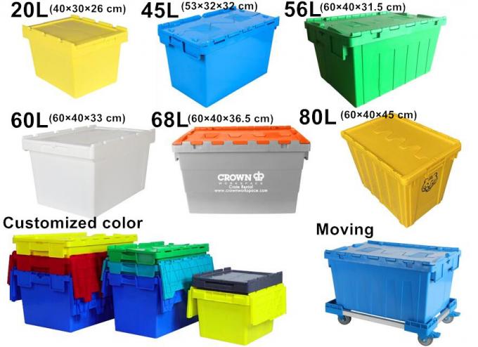 Boîtes de rangement en plastique pour stockage industriel logistique 2