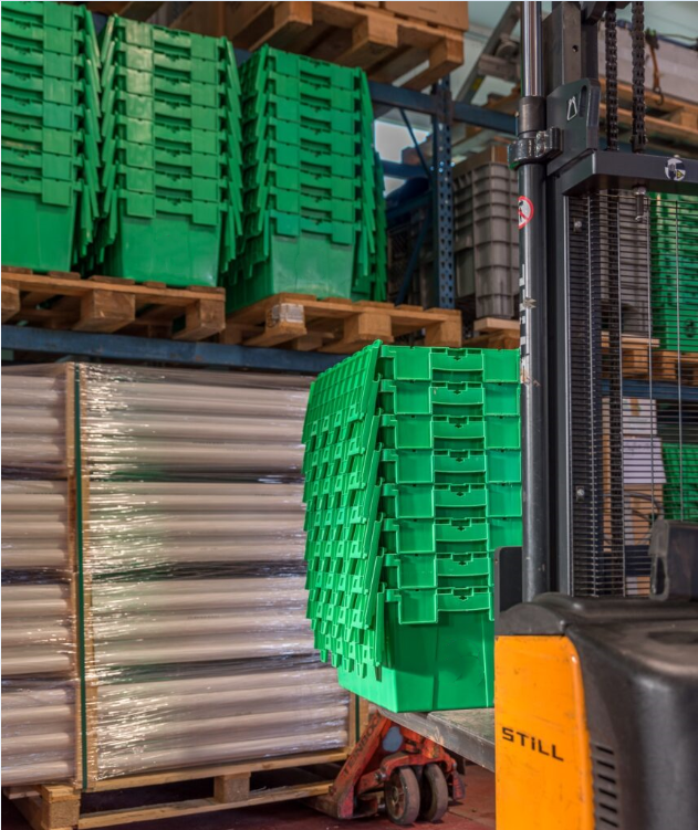 Boîtes de rangement en plastique pour stockage industriel logistique 4