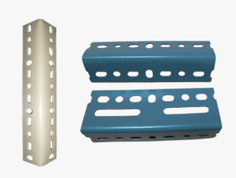 Système d'étagères de rangement à angle creux à panneau d'acier 2