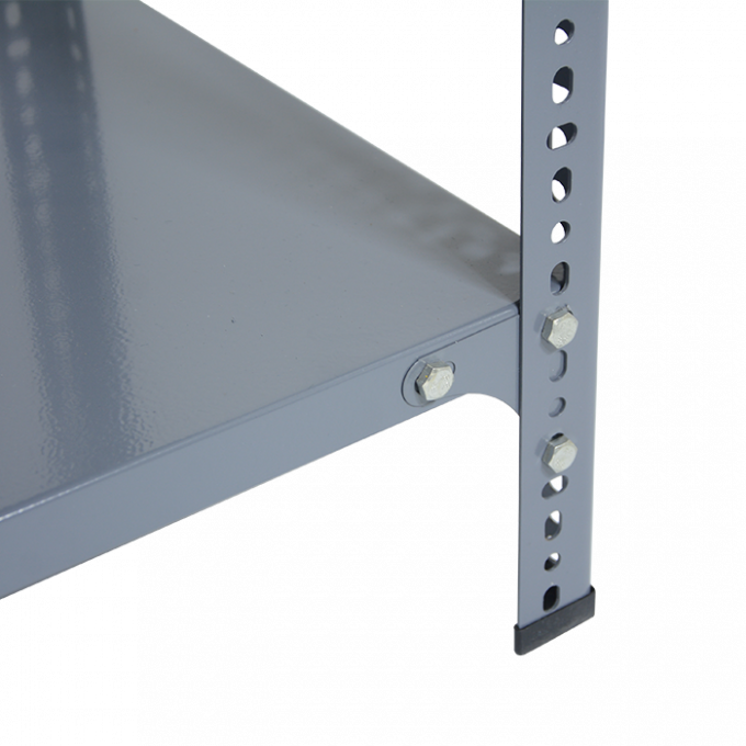 Système d'étagères de rangement à angle creux à panneau d'acier 4